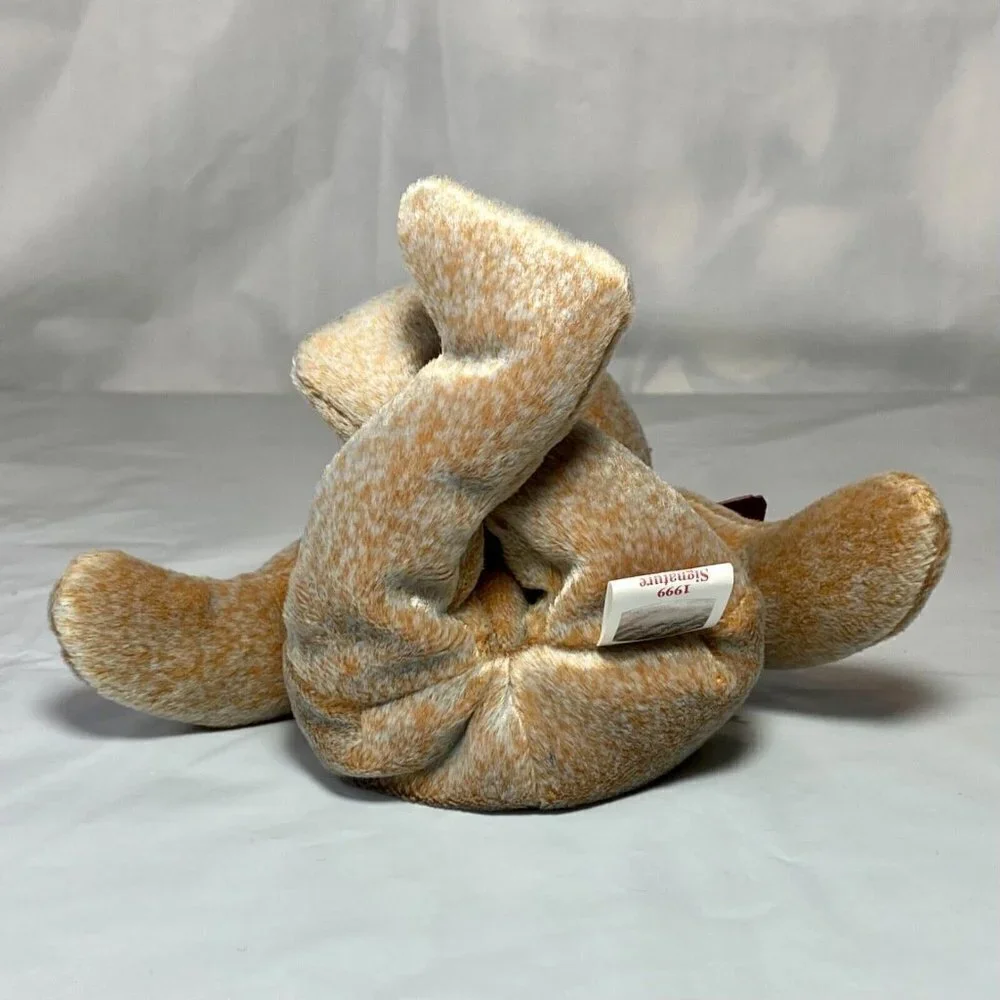 Ty Beanie‎ Baby 1999 Signature Bear Retire P.E. Pellets Tag Errors MWMT Rare Vtg